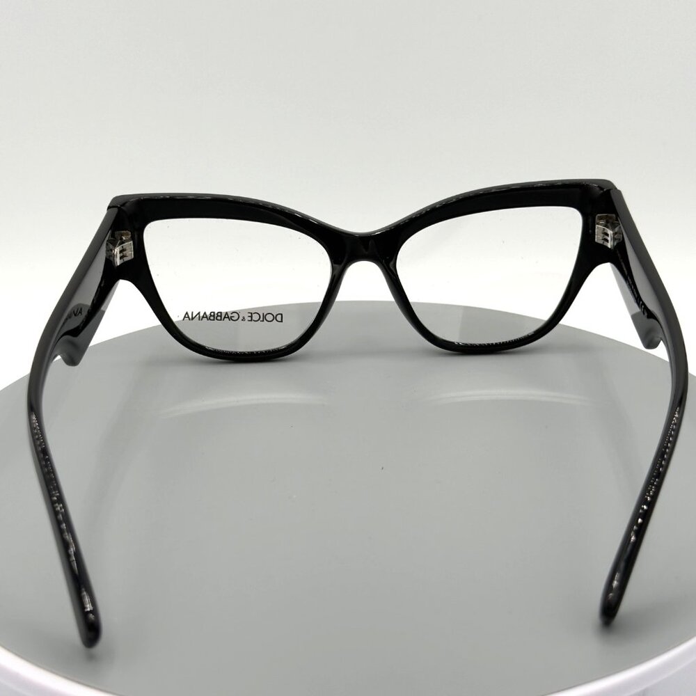 DOLCE & GABBANA DG3378 501 Black Demo Lens 55 mm Women's Eyeglasses - Picture 6 of 10